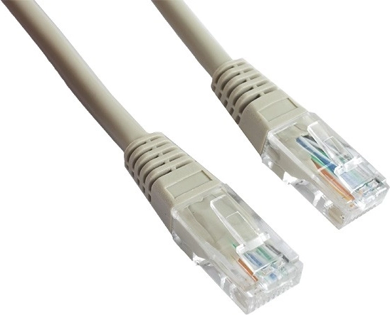 Patch cable category 5e with protective sheath 0.25 m gray