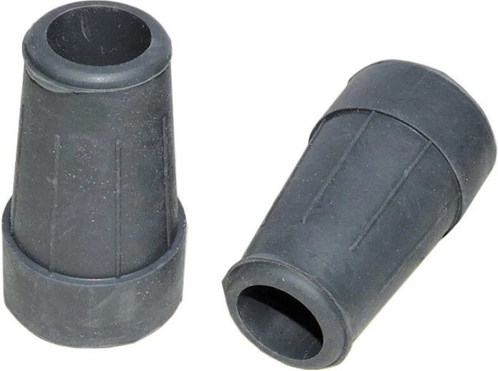 Gumijas uzgaļi spieķiem un kruķiem, diametrs 18 mm, pelēki, komplekts 4 gab.