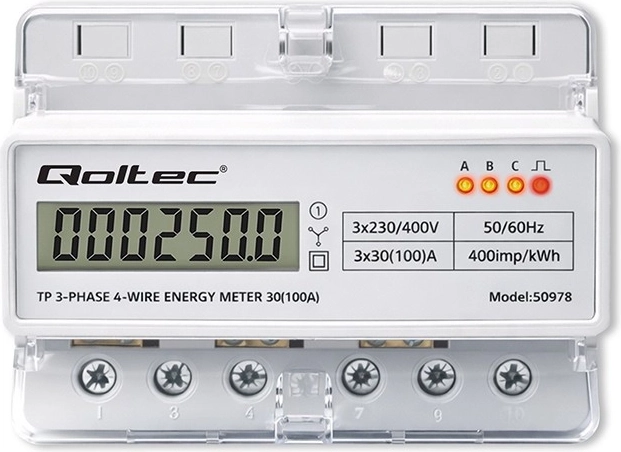 Vieglilasu LCD ar precīziem kWh rādījumiem