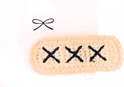 Set of Charming Hair Clips 10 pcs - Beige, Boho Style