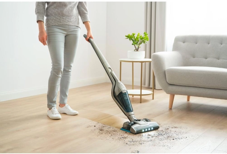 Vacuuming and mopping in one step