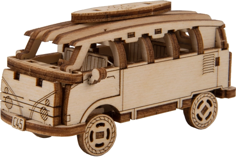 Koka 3D puzle WOODEN CITY Superfast retro mikroautobuss