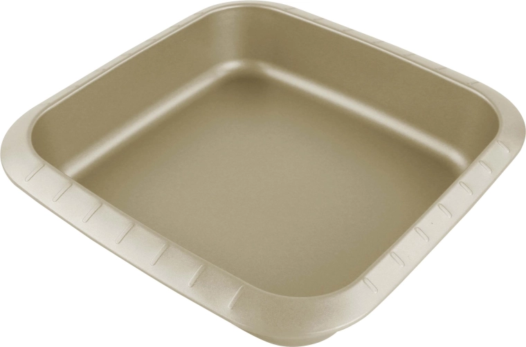 Kitchisimo Carbon Steel Cake Pan, Gold, 25 × 24 × 5 cm