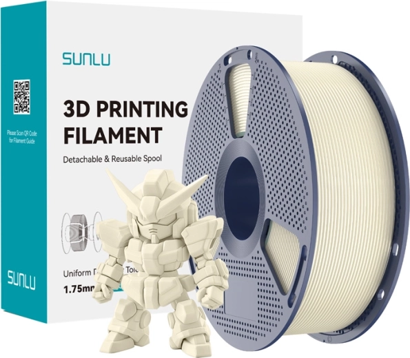 Sunlu filaments PLA+ 2.0 ziloņkaula krāsā 1,75 mm