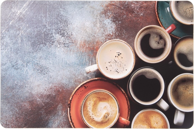 Plastic placemat – coffee, 43 × 28 cm