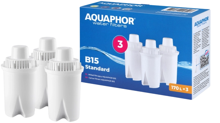 Filtra kasetņu komplekts krūzei AQUAPHOR B15 Standard – 3 gab.