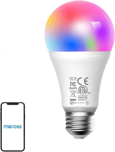 Viedā LED spuldze Meross MSL120 ar WiFi un HomeKit saderību