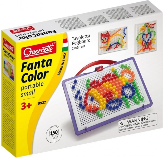 Quercetti FantaColor pārnēsājama mozaīka 150 gab. (10 mm)
