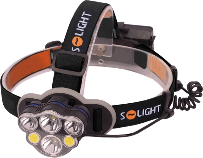 Solight uzlādējams LED galvas lukturis, 550 lm