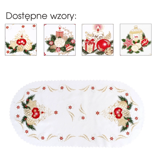 Ziemassvētku dekoratīvā salvete/dvielītis Boże Narodzenie (30 × 50 cm) – komplekts 3 gab.