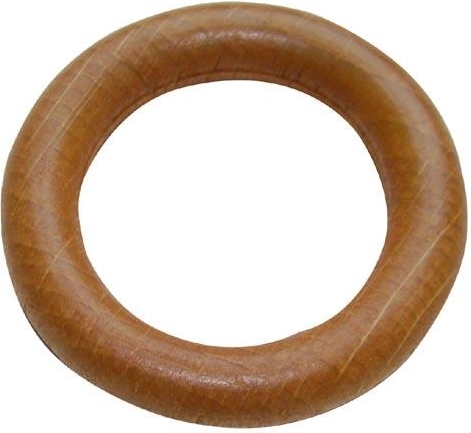 Wooden curtain rod rings – cherry, set of 10 pcs