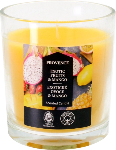 Candle in glass exotic fruit and mango 7 × 8 cm