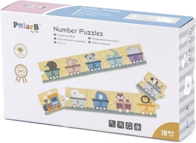 Koka skaitļu puzle PolarB Montessori