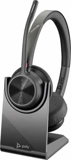 Wireless headphones Poly Voyager 4300 UC with charging base