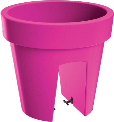 Puķupods balkona margai Lofly Railing 24,5 cm – fuksijas krāsā