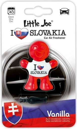 Little Joe 3D Supair Drive car air freshener vanilla “I Love You Slovakia”