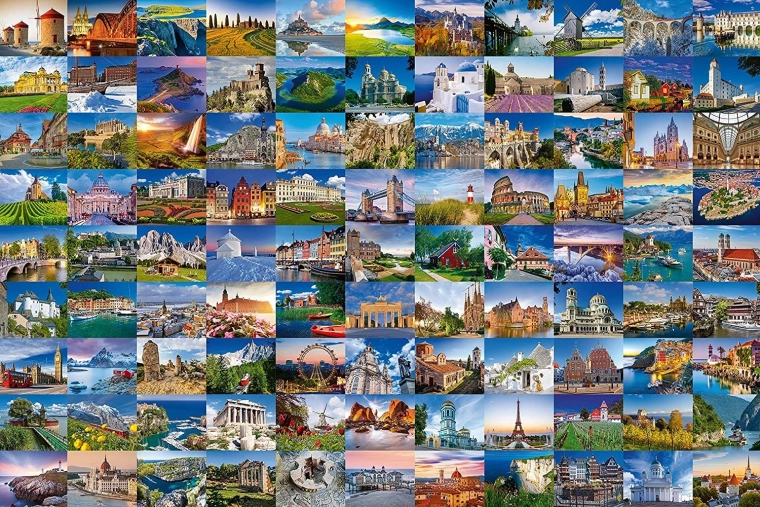 Ravensburger puzle Skaistākās Eiropas vietas 3000 gabaliņi