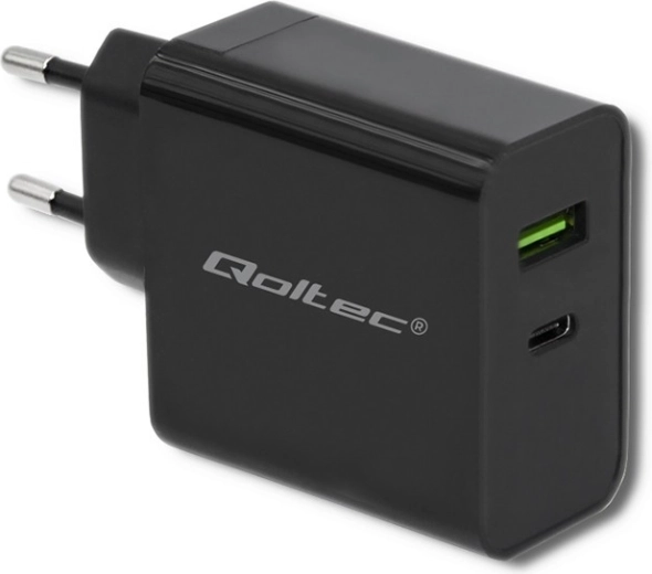 Tīkla lādētājs 45 W ar USB‑C Power Delivery un USB, melns