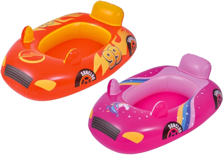 Bērnu piepūšamā laiva AUTO 86 × 60,5 cm – krāsu mikss
