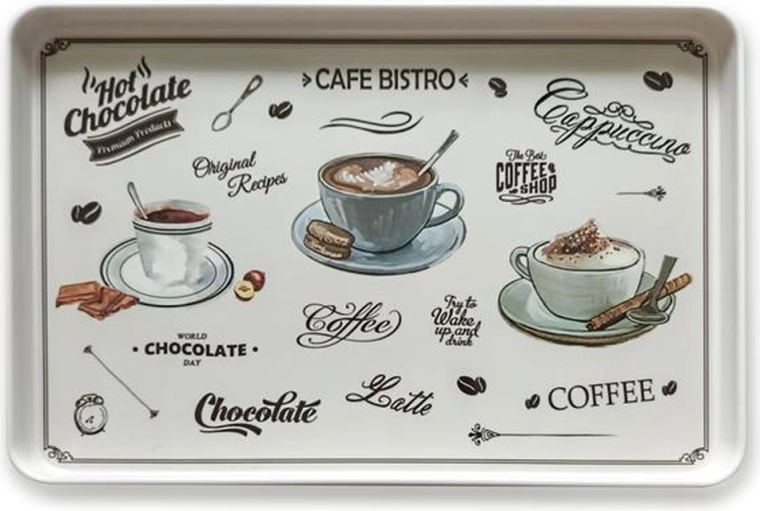 Serving Tray CAFE BISTRO rectangular 40.4 × 27.2 cm