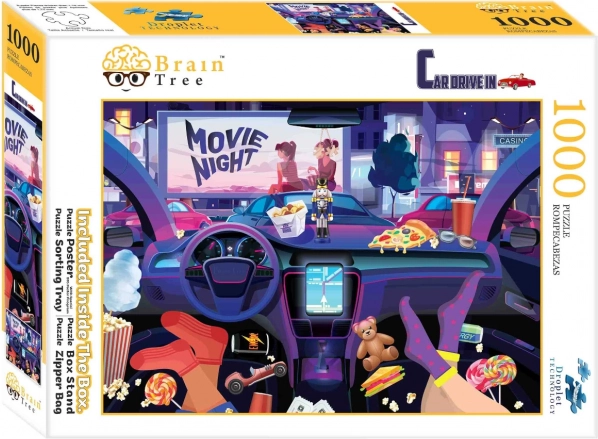 Puzle Brain Tree “Autokino” 1000 gabali