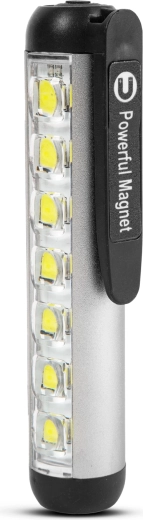 Phenom Rechargeable Pocket LED Flashlight with 500 lm Work Light, Silver