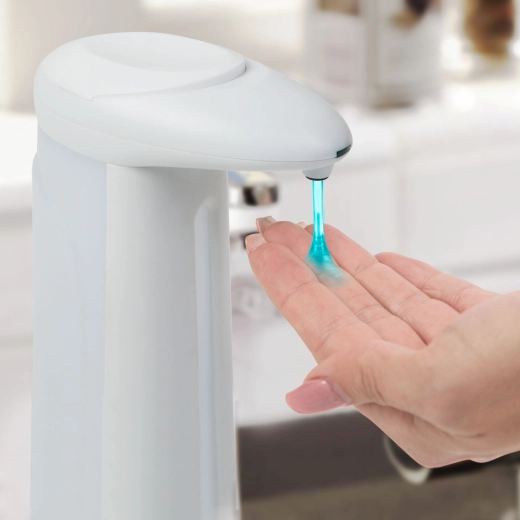 Automātisks šķidro ziepju dozators, 360 ml, darbināms ar baterijām