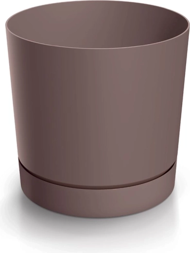 Puķupods ar paliktni marsala 29,2 cm TUBO P
