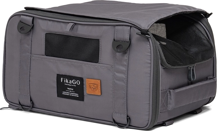 FikaGO ceļojumu nēsātājs suņiem un kaķiem Truffle Grey