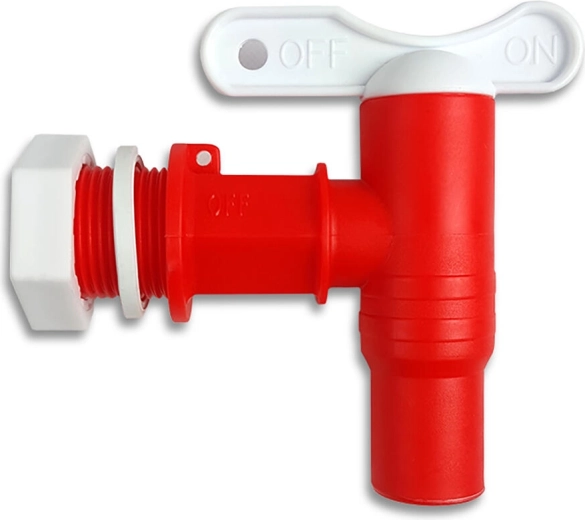 Izlaišanas krāns plastmasas mucai 200–500 l, vītne 3/4"