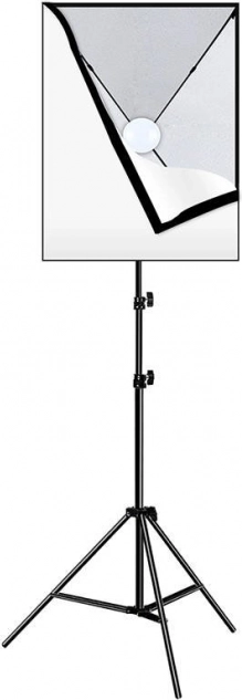 Puluz studijas komplekts Softbox 50x70 cm ar statīvu un LED spuldzi
