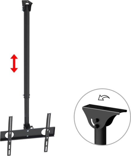 Griestu TV turētājs 32–65" Maclean