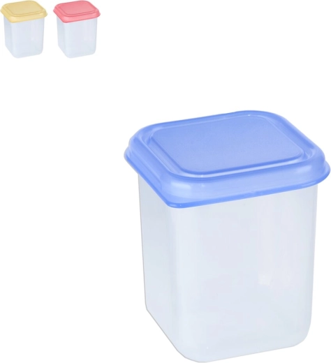 Plastmasas kārbiņa mini kvadrāts 0,2 l, krāsu mikss