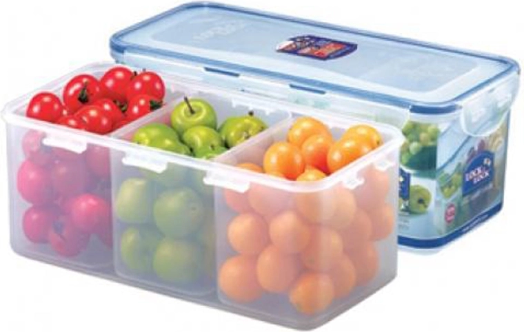 Pārtikas trauks ar 3 nodalījumiem 3,4 l LOCK