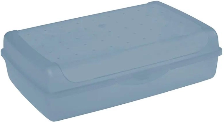 Luca click box maxi praktiska uzglabāšanas kaste ar vāku 3,7 l, zila 30 × 20 × 8,5 cm