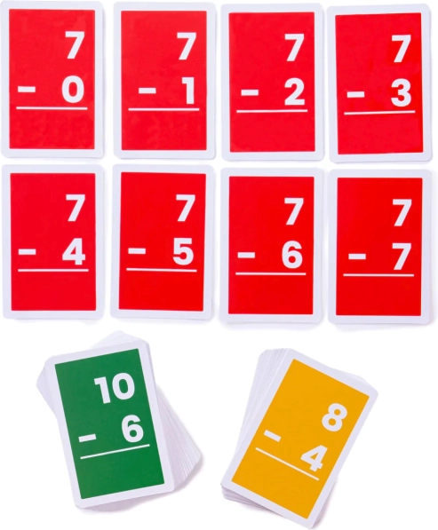 Bigjigs Toys Kartītes atņemšanai 1–10