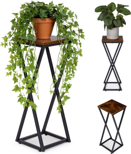 Loft stila ziedu statīvs ar ģeometrisku rāmi ModernHome