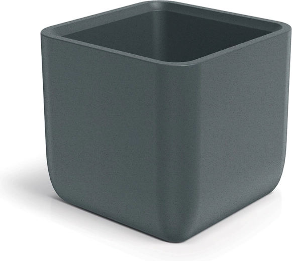 Puķu pods Molta Square 48 cm – grafīta plastmasas kvadrātveida puķu pods iekštelpām un ārtelpām