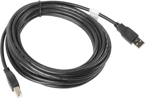 USB 2.0 kabelis AM–BM 5 m melns
