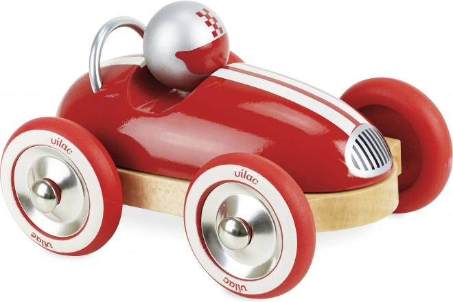 Wooden Car Roadster Vintage Red