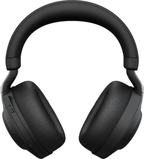 Jabra Evolve2 85 UC bezvadu austiņas ar statīvu un USB adapteri Link 380a, melnas