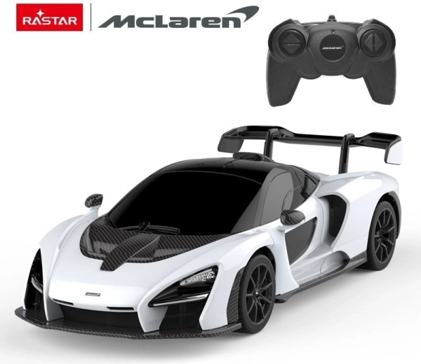 RC auto McLaren Senna Rastar 1:24 balts - 1 gab.