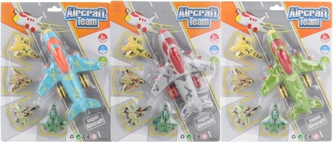 Plastmasas lidmašīnu komplekts ar inerces mehānismu bērniem