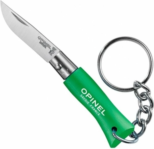 Opinel N°02 zaļš kabatas nazis atslēgām, dižskābarža koks 3,5 cm