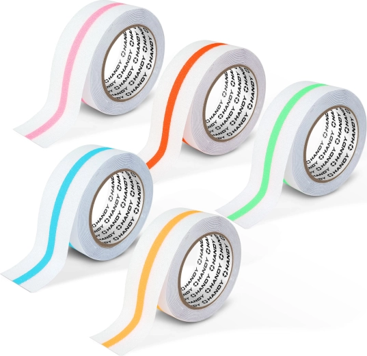 Pretslīdes pašlīmējošā lente ar fosforescējošu joslu 5 m × 50 mm – 1 gab.