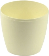 Plastic Decorative Pot Magnolia 30 cm Cream LAMELA