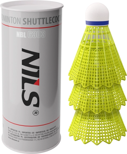 Badmintona volāni NILS NBL6303 – neilona volāni, 3 gab.