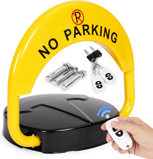 Folding parking lock 40 cm with remote control, key and alarm