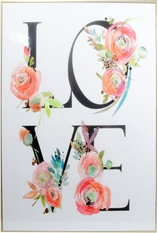 Glezna LOVE 40 × 60 cm rāmī