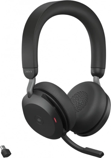 Jabra Evolve2 75 bezvadu austiņas ar uzlādes statīvu